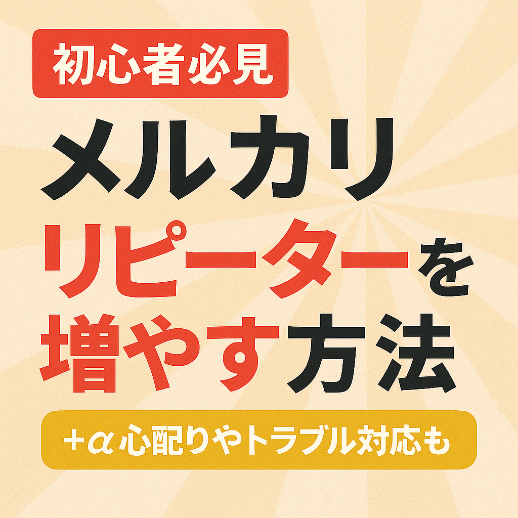 「また買いたい！」を引き出す！メルカリでリピーターを増やす購入後の神対応マニュアル【テンプレ付き】