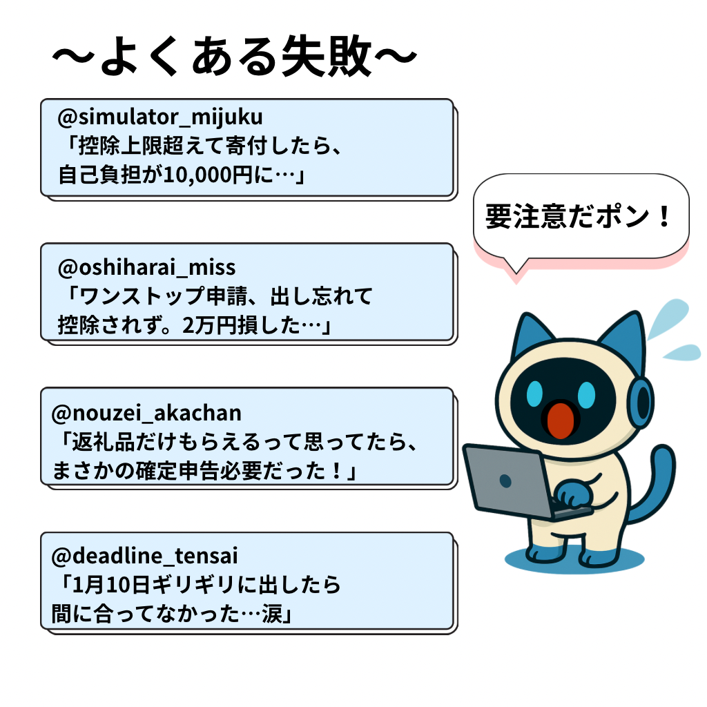 ふるさと納税の失敗談まとめ